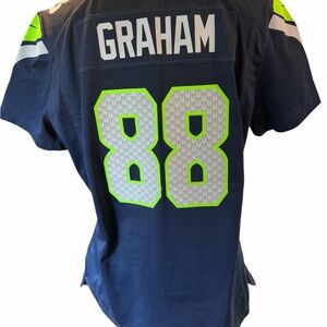 Seattle Seahawks #88 Navy Short-Sleeve Football JerseyGraham women’s large